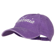 California Embroidered Washed Cap