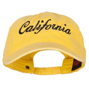 California Embroidered Washed Cap