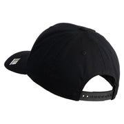 Veterinary Corps Embroidered Retro Cotton Blend Snapback Cap - Black OSFM