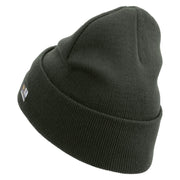 Licensed Army Aviator Veteran Embroidered 12 Inch Long Knitted Beanie - DK-Grey OSFM