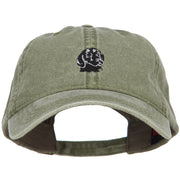 Labrador Retriever Head Embroidered Washed Cotton Twill Cap