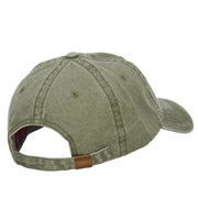 Labrador Retriever Head Embroidered Washed Cotton Twill Cap