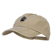 Labrador Retriever Head Embroidered Washed Cotton Twill Cap