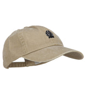 Labrador Retriever Head Embroidered Washed Cotton Twill Cap