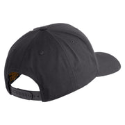 Veterinary Corps Embroidered Retro Cotton Blend Snapback Cap - Charcoal OSFM