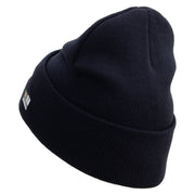 Licensed Army Aviator Veteran Embroidered 12 Inch Long Knitted Beanie - Navy OSFM