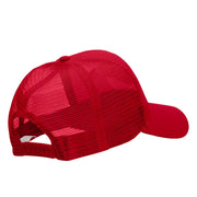 Flexing Embroidered Solid Cotton Prostyle Twill Mesh Cap