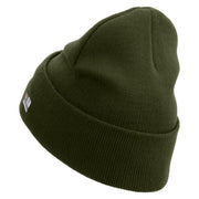 Licensed Army Aviator Veteran Embroidered 12 Inch Long Knitted Beanie - Olive OSFM