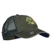 US Army Circle Symbol Embroidered Low Profile Cotton Mesh Cap