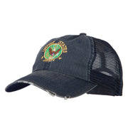 US Army Circle Symbol Embroidered Low Profile Cotton Mesh Cap