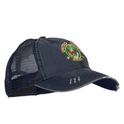 US Army Circle Symbol Embroidered Low Profile Cotton Mesh Cap