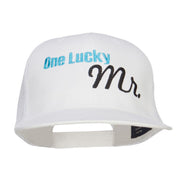 One Lucky Mr Embroidered Cotton Mesh Cap