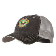 US Army Circle Symbol Embroidered Low Profile Cotton Mesh Cap