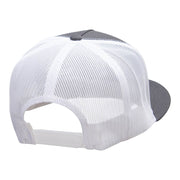 Helemet Embroidered Classic 5 Panel Mesh Trucker Snapback