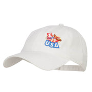 I Love USA Eagle Patch Washed Cap