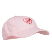 Valentine's Day Patched Low Cotton Cap