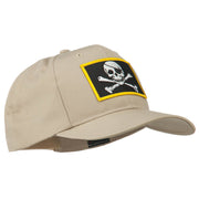 Jolly Roger Skull Military Patched Cap