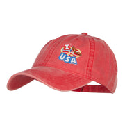 I Love USA Eagle Patch Washed Cap