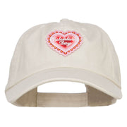 Valentine's Day Patched Low Cotton Cap