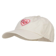 Valentine's Day Patched Low Cotton Cap