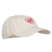 Valentine's Day Patched Low Cotton Cap