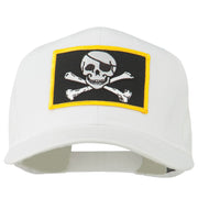 Jolly Roger Skull Military Patched Cap