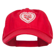 Valentine's Day Patched Low Cotton Cap