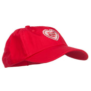 Valentine's Day Patched Low Cotton Cap