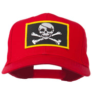 Jolly Roger Skull Military Patched Cap