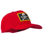 Jolly Roger Skull Military Patched Cap