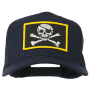 Jolly Roger Skull Military Patched Cap