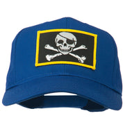 Jolly Roger Skull Military Patched Cap