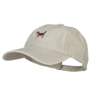 Beagle Embroidered Washed Cap