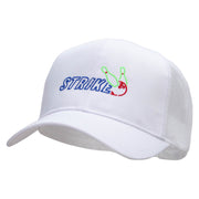 Bowling Stricker Embroidered Solid Cotton Prostyle Twill Mesh Cap