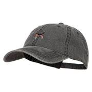 Beagle Embroidered Washed Cap