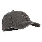 Beagle Embroidered Washed Cap