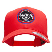 Happy Labor Day Embroidered Retro Trucker Cap