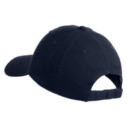 Tropical Lovebird Embroidered Deluxe Garment Washed Cotton Twill Cap - Navy OSFM