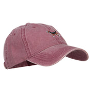 Beagle Embroidered Washed Cap