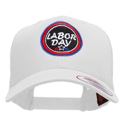 Happy Labor Day Embroidered Retro Trucker Cap