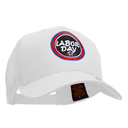 Happy Labor Day Embroidered Retro Trucker Cap