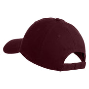 Tropical Lovebird Embroidered Deluxe Garment Washed Cotton Twill Cap - Maroon OSFM