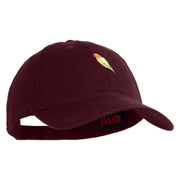 Tropical Lovebird Embroidered Deluxe Garment Washed Cotton Twill Cap - Maroon OSFM