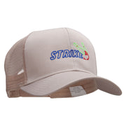 Bowling Stricker Embroidered Solid Cotton Prostyle Twill Mesh Cap