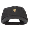 Mini Dollar Sign Embroidered Low Cap