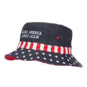 Make America Great Again Embroidered Flag Hat