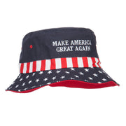 Make America Great Again Embroidered Flag Hat