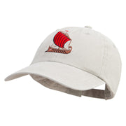 Argo Boat Embroidered Pigment Dyed Wash Cap - Putty OSFM