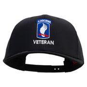 Licensed 173rdth Airborne Brigade Combat Team Veteran Embroidered Solid Cotton Twill Pro Style Cap - Black OSFM