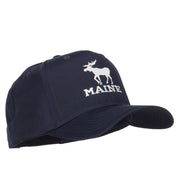 Maine State Moose Embroidered Twill Cap